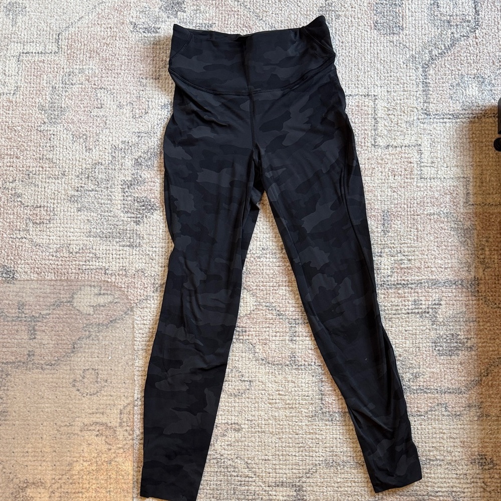 lululemon athletica Black Camouflage Leggings